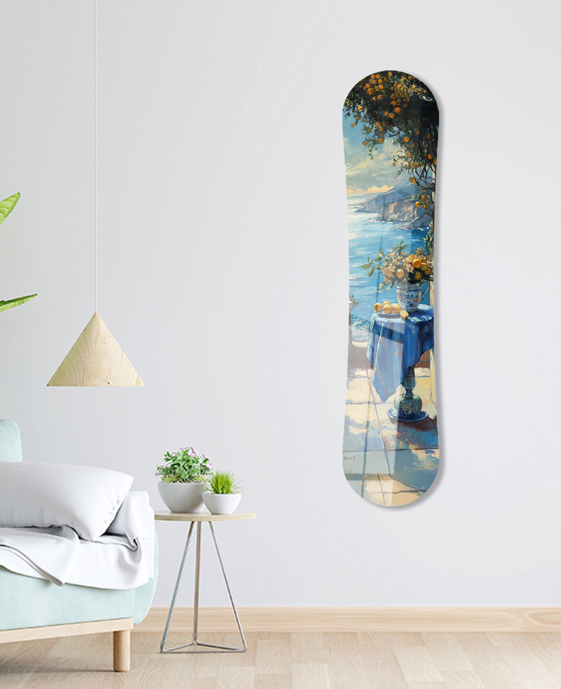 Yuvarlak Mavi Masa - Snowboard