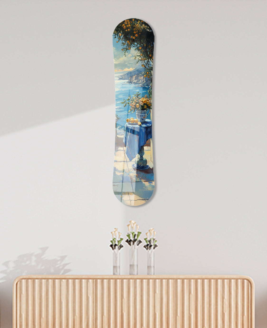 Yuvarlak Mavi Masa - Snowboard