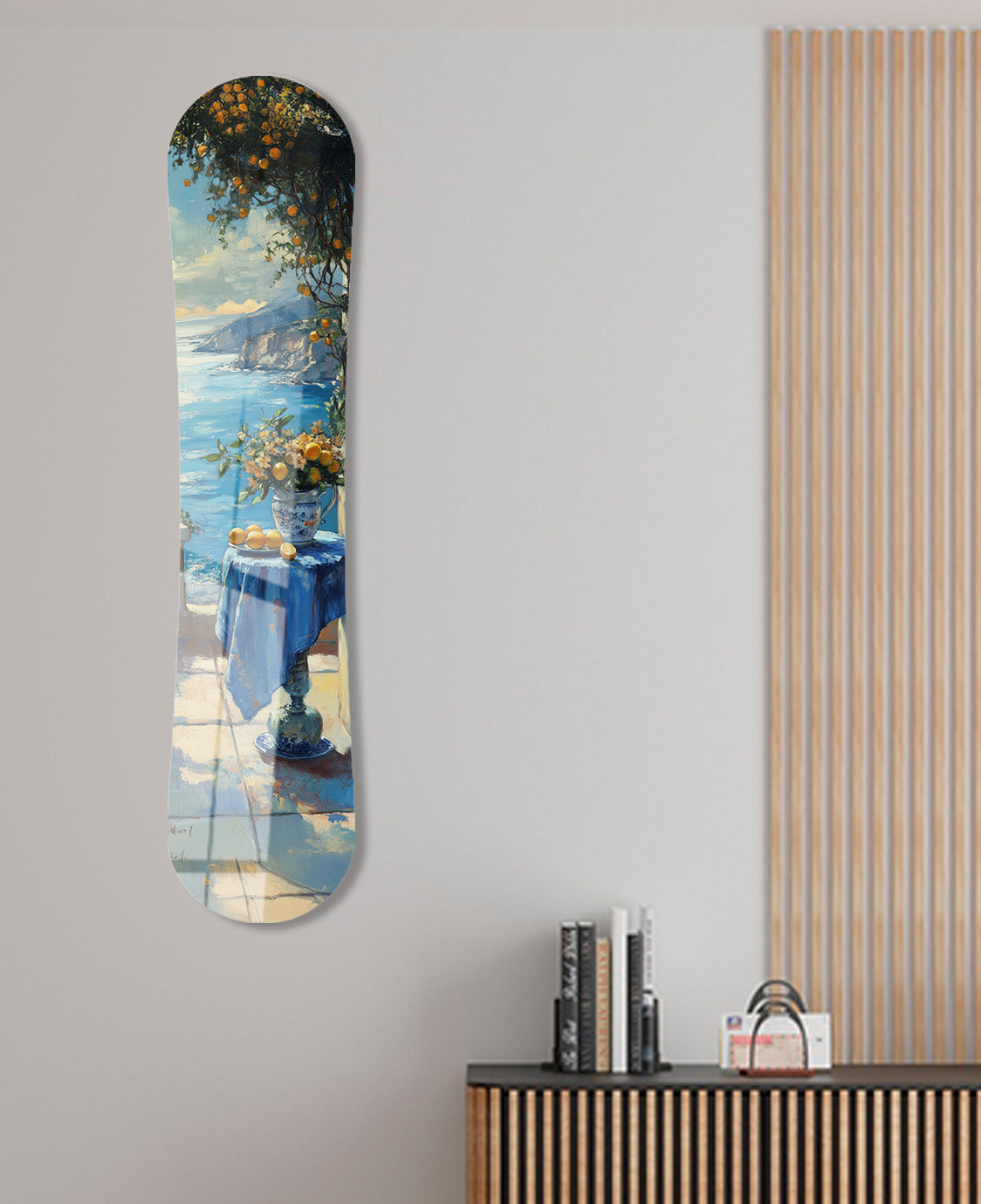Yuvarlak Mavi Masa - Snowboard