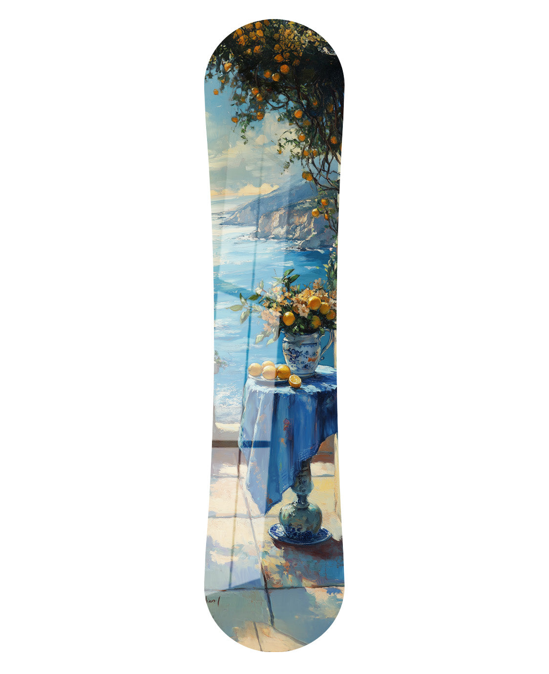 Yuvarlak Mavi Masa - Snowboard