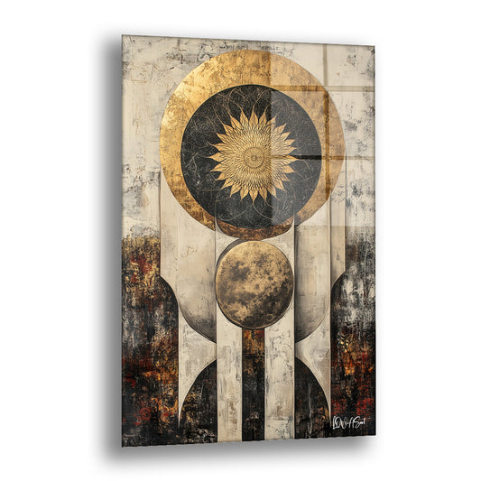 Abstract İmparator - Cam Tablo